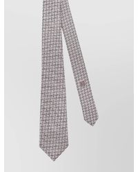 Giorgio Armani - Silk Tie Micro-Pattern Geometric 8Cm Width - Lyst