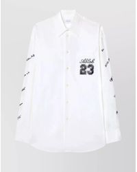 Off-White c/o Virgil Abloh - Cotton Logo-Embroidered Overshirt - Lyst