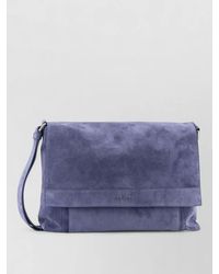 Orciani - Suede Messenger Shoulder Bag Adjustable Strap - Lyst