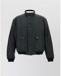 Barbour - Waxed Cotton Bomber Jacket - Lyst