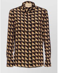Valentino Garavani - Collar Shirt With Long Sleeves And All-Over Print - Lyst