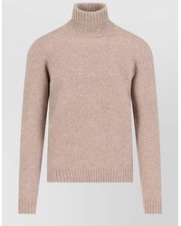 Drumohr - Turtleneck Knit Sweater Ribbed Cuffs Hem - Lyst