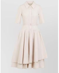 Co. - Tton Belted Long Dress Short Sleeves - Lyst