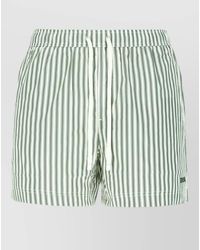 ZEGNA - Striped Nylon Blend Swim Shorts Pockets - Lyst