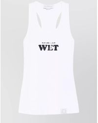 Stella McCartney - Cotton Graphic Tank Top - Lyst