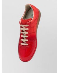 Maison Margiela - Low Top Lace Up Patent Sneakers - Lyst