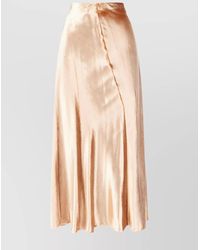 Tory Burch - High-Waisted A-Line Skirt Satin Finish - Lyst