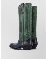 Golden Goose - Wish Star Leather Western Low Heel Boots - Lyst