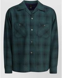 Needles - One-Up Checked Chest-Pocket Shirt - Lyst