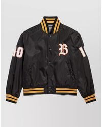 Balenciaga - Varsity Bomber Jacket Twill Relaxed Fit - Lyst