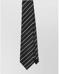 Saint Laurent - Striped Necktie Smooth Texture Lightweight Formal Style - Lyst