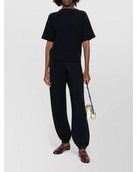 Fabiana Filippi - Short-Sleeve Round-Neck Knitted Top - Lyst