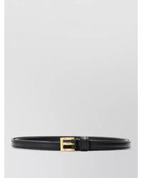Prada - Signature Buckle Leather Belt Adjustable Fit - Lyst
