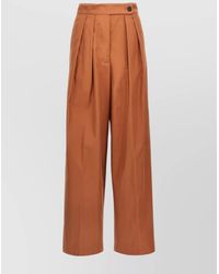 Dries Van Noten - Cotton Wide-Leg Trousers - Lyst
