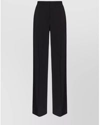 Pinko - Wide-Leg High Waist Trousers With Side Pockets - Lyst