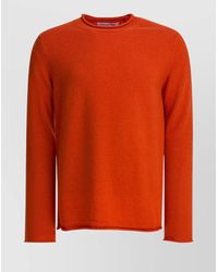 Comme des Garçons - Long Sleeve Crew Neck Knit Sweater - Lyst