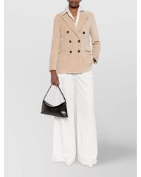 Circolo 1901 - Double-Breasted Cotton Jacket Featuring Flap Pockets - Lyst