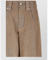 Brunello Cucinelli - Baggy Jeans Wide Leg Relaxed Silhouette - Lyst
