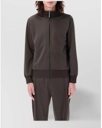 Palm Angels - Track Jacket With Curved Logo On Back - Lyst
