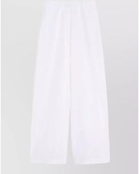 Max Mara - Full Length Wide Leg Tailored Trousers - Lyst
