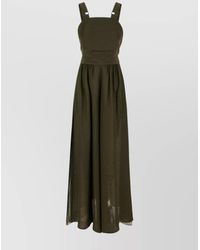 Max Mara - Cotton Wide-Leg Backless Jumpsuit - Lyst