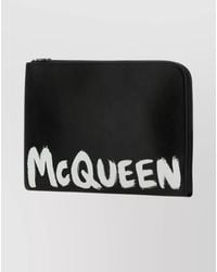 McQueen - Leather Document Holder - Lyst