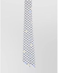 Celine - Silk Twill Lavalliere Scarf Monogram Motif - Lyst