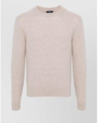 Herno - Ribbed Crew Neck Sweater With Soft Texture - Lyst