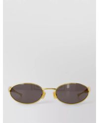 Bottega Veneta - Bv1386S Sunglasses Metal Round Oval Frame - Lyst