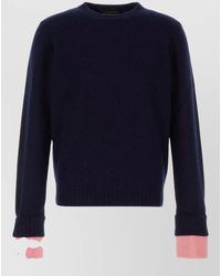 Prada - Wool Crewneck Jumper - Lyst