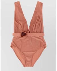 Zimmermann - 'Lucky Plunge Flower' One-Piece Swimsuit - Lyst