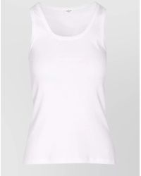 Saint Laurent - Cotton Slim-Fit Sleeveless Tank Top - Lyst