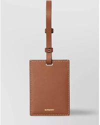 Burberry - Leather Luggage Tag - Lyst