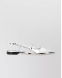 Jimmy Choo - Leather Slingback Ballerina Flats - Lyst