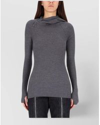 Jean Paul Gaultier - Ribbed Merino Wool Sweater - Lyst