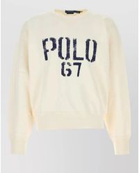 Polo Ralph Lauren - Cotton Blend Sweatshirt Crew Neck Long Sleeves - Lyst