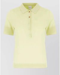 Paul Smith - Knit Top Polo Collar Short Sleeves - Lyst