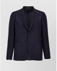 Tagliatore - Virgin Wool Single-Breasted Blazer - Lyst