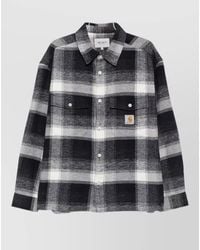 Carhartt - Checked Cotton Relaxed-Fit Shirt Jacket - Lyst