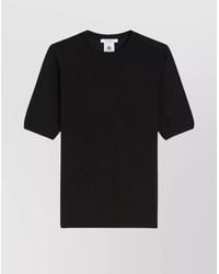 Max Mara - Fine Wool Slim-Fit Short-Sleeve Crew-Neck Knitted Top - Lyst