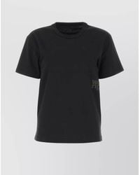 Alexander Wang - Cotton Logo Print Short Sleeve T-Shirt - Lyst