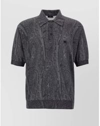 Etro - Silk Cashmere Polo Shirt - Lyst