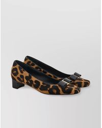 Ferragamo - Calf Hair Pumps - Lyst