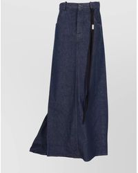 Ann Demeulemeester - Comfort Skirt With 5 Pockets And Front Slit - Lyst