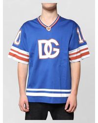 Dolce & Gabbana - Cotton Logo V-Neck Short-Sleeve T-Shirt - Lyst