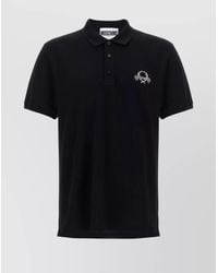 Moschino - Buttoned Polo Shirt Side Slits - Lyst