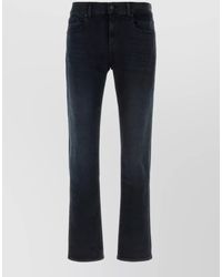 7 For All Mankind - Stretch Denim Jeans Straight Leg Design - Lyst