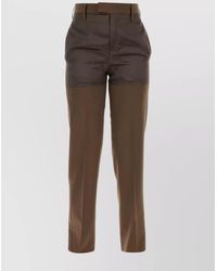MM6 by Maison Margiela - Straight Trousers - Lyst
