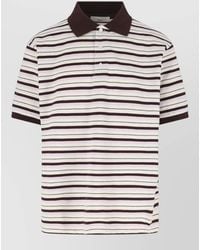 DUNST - Striped Polo Shirt Short Sleeves Casual - Lyst