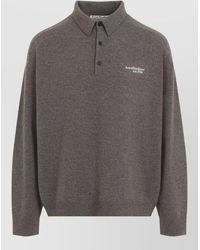 Acne Studios - Polo Sweater Yak Wool Blend Knit - Lyst